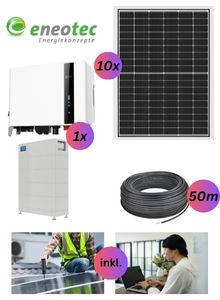 PV-Paket 2+ – Premium+ mit 4,80.kWp inkl. Akku u. Montage